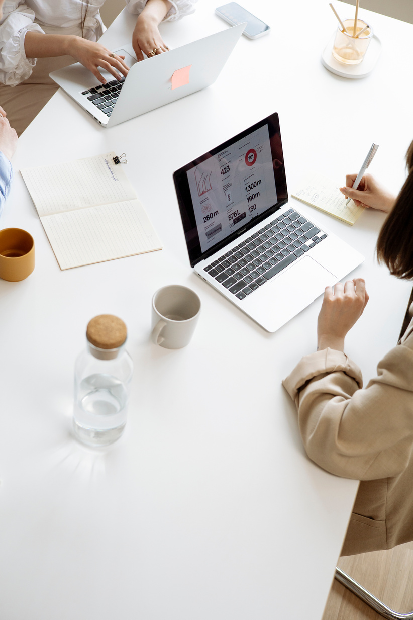 Women Working Using Laptops